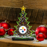 Pittsburgh Steelers NFL Football Holiday Tree Desklite LED Decor, NFL, Home