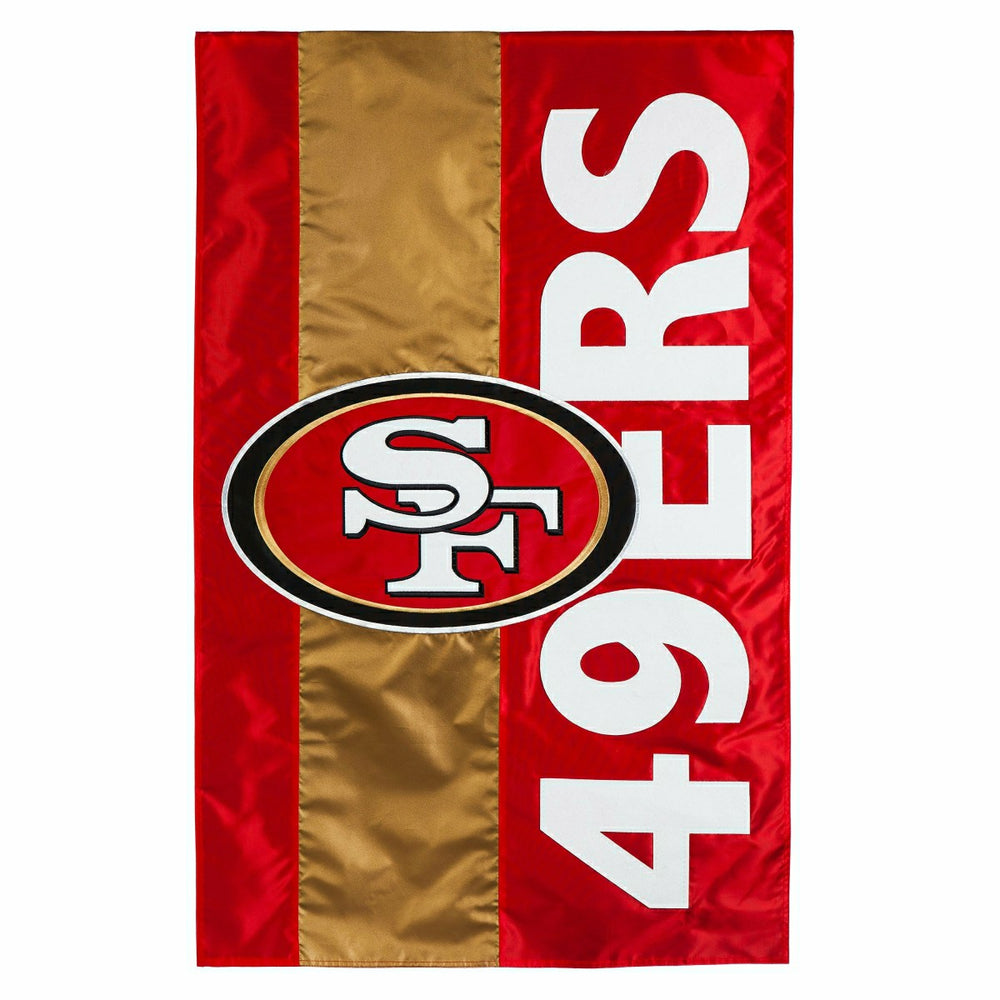 San Francisco 49ers Embellished Garden Flag, NFL, Home