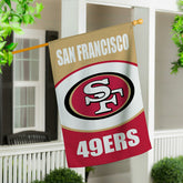 San Francisco 49ers Suede Flag, House, NFL