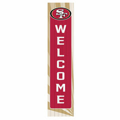 San Francisco 49ers Summer Seasonal Single Sided Large Leaner, 46", NFL, Home