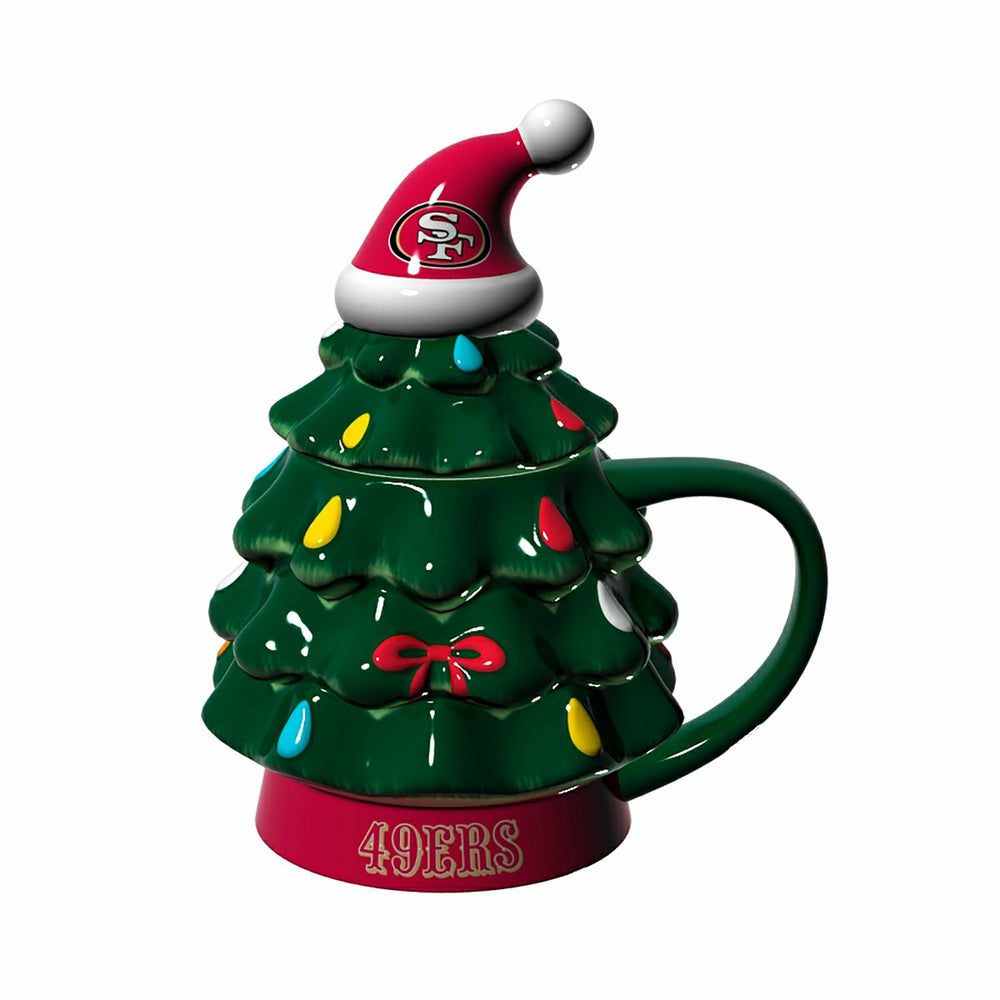 San Francisco 49ers, Holiday Tree Cup Gift Set, 14oz., NFL, Home