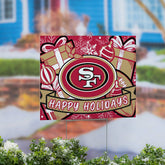 San Francisco 49ers Yard Sign, Holiday, NFL, Home