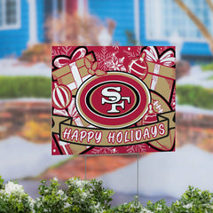 San Francisco 49ers Yard Sign, Holiday, NFL, Home