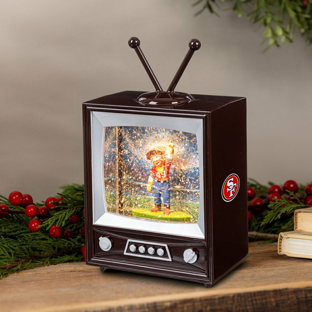 San Francisco 49ers Vintage TV Water Lantern, NFL, Home
