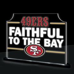 San Francisco 49ers NFL Football Rectangle Desklite LED Decor, NFL, Home
