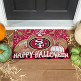 San Francisco 49ers Halloween PVC Mat, 28"x16", NFL