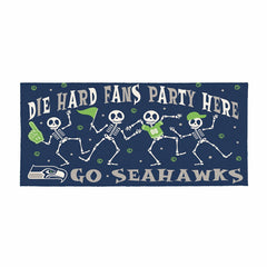 Seattle Seahawks Flocked Coir Halloween Sassafras Switch Mat, 22"x10", NFL