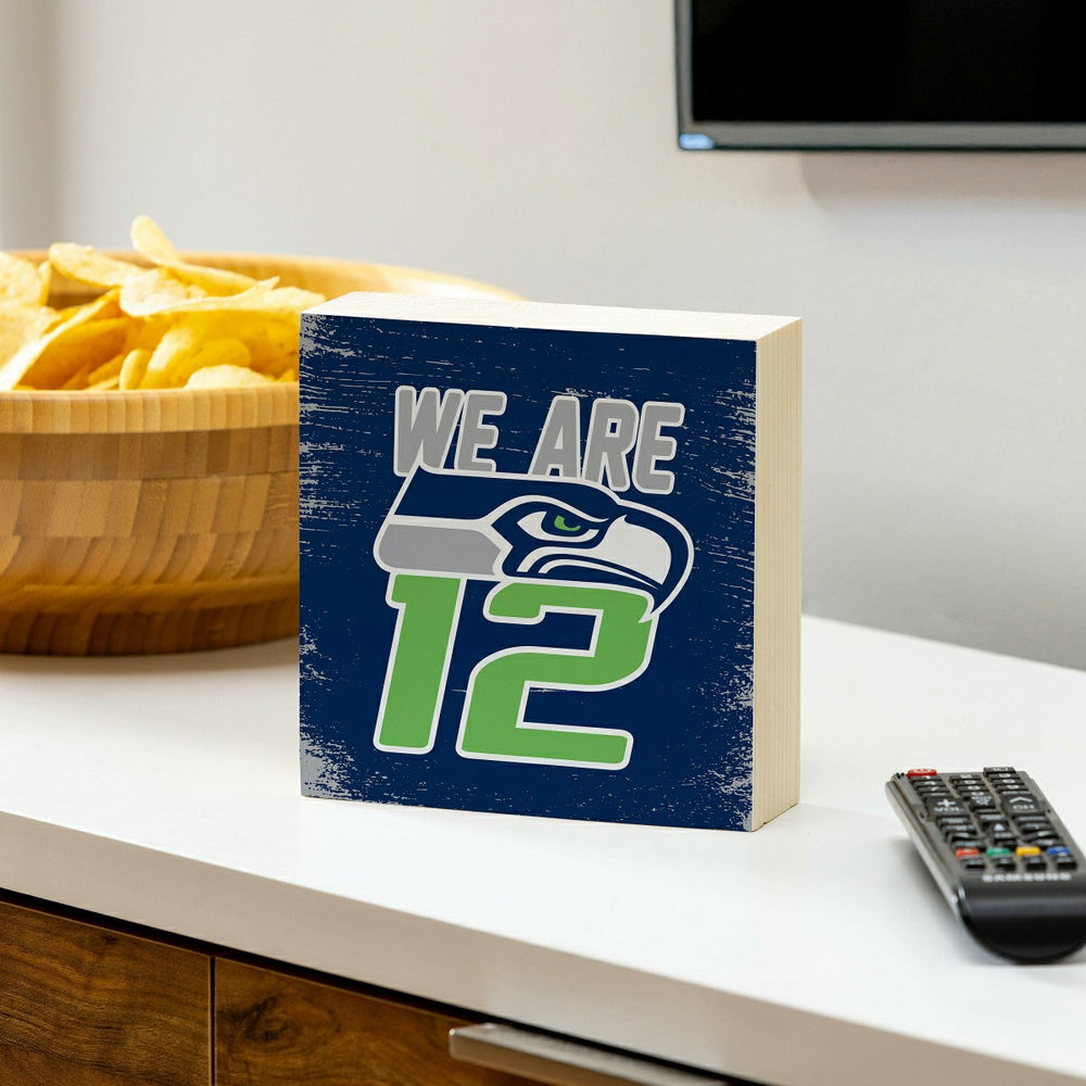 Seattle Seahawks Plock, Down Home Fans, 6x6, NFL, Home