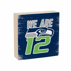 Seattle Seahawks Plock, Down Home Fans, 6x6, NFL, Home