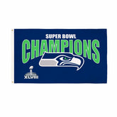 Seattle Seahawks Superbowl XLVIII Champions Football 3x5 Flag, NFL, Home