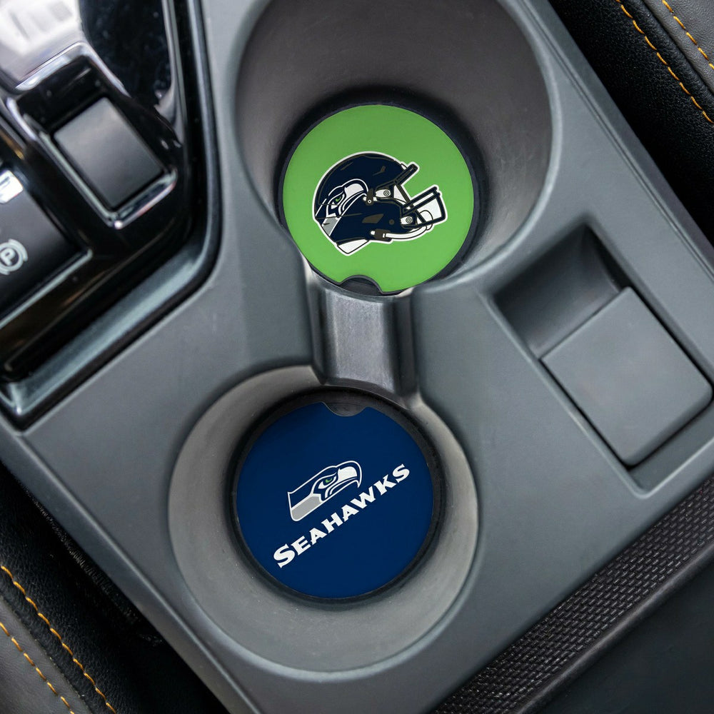 Seattle Seahawks Car Coaster Set, 2pc, NFL
