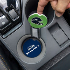 Seattle Seahawks Car Coaster Set, 2pc, NFL
