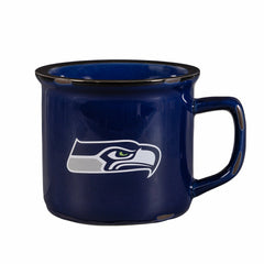 Seattle Seahawks Ceramic Camp Cup with Enamel Finish, 14oz, NFL