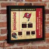 Scoreboard Wall Clock, Tampa Bay Buccaneers, NFL, Home