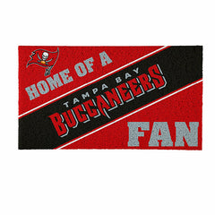 Tampa Bay Buccaneers, PVC Mat COLOR, Home of a Fan, NFL