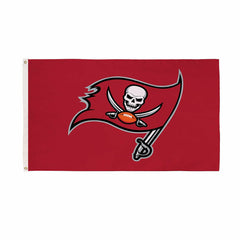 Tampa Bay Buccaneers Single Sided Flag w/ 2 Grommets, 3'x5', NFL, Home