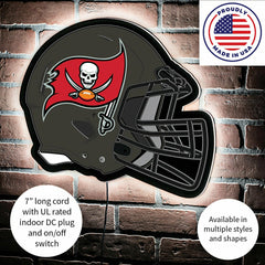 LED Wall Decor, Helmet, Tampa Bay Buccaneers, NFL, Home