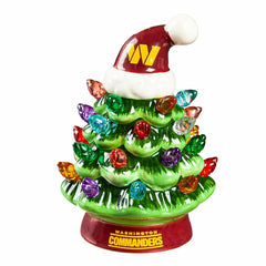 4" Mini LED Tabletop Christmas Tree, Set of 2, Washington Commanders, NFL, Home