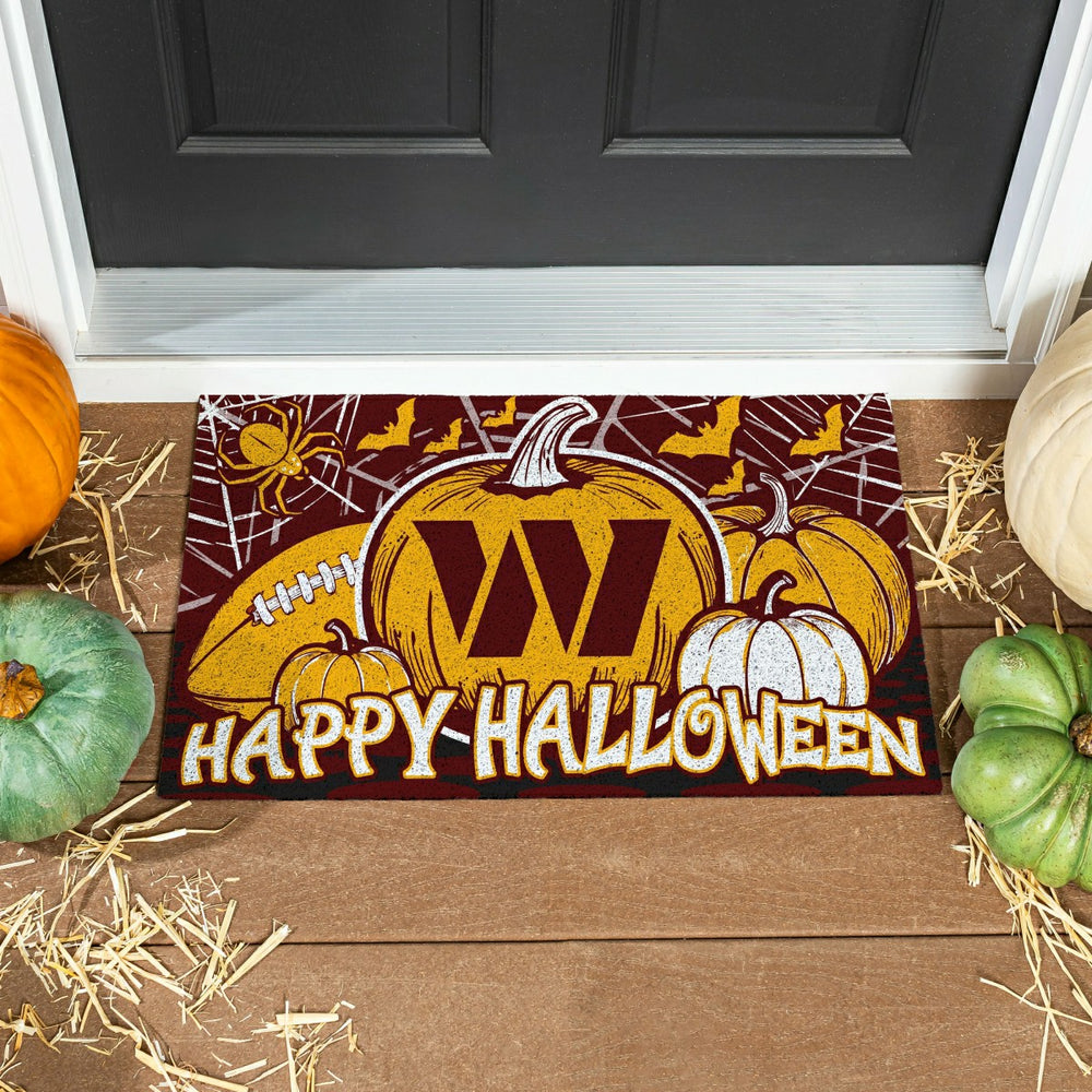 Washington Commanders Halloween PVC Mat, 28"x16", NFL
