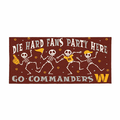 Washington Commanders Flocked Coir Halloween Sassafras Switch Mat, 22", NFL