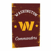 Washington Commanders Wood Wall Sign, 16x24, NFL, Home