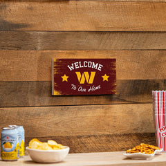 Washington Commanders Wood Wall Sign, 6x11, NFL, Home