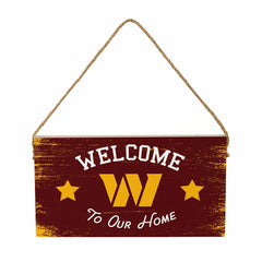 Washington Commanders Wood Wall Sign, 6x11, NFL, Home