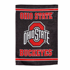 Embossed Suede Flag, House Size, Ohio State University, Home, Collegiate