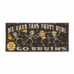 Boston Bruins Flocked Coir Halloween Sassafras Switch Mat, 22"x10", NHL