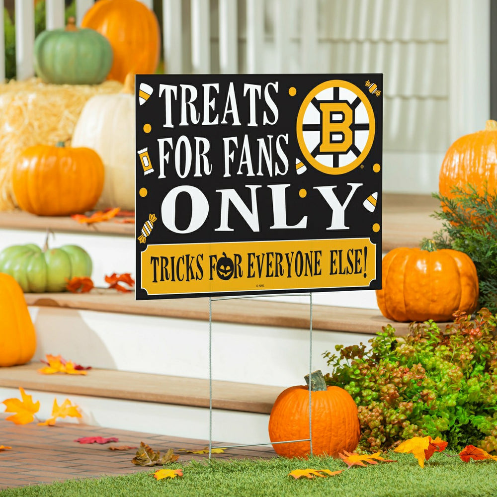 Boston Bruins Yard Sign, Halloween Treats for Fans, NHL, Home