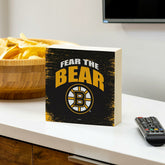 Boston Bruins Plock, Down Home Fans, 6x6, NHL, Home