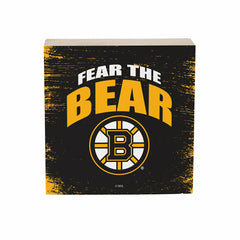 Boston Bruins Plock, Down Home Fans, 6x6, NHL, Home