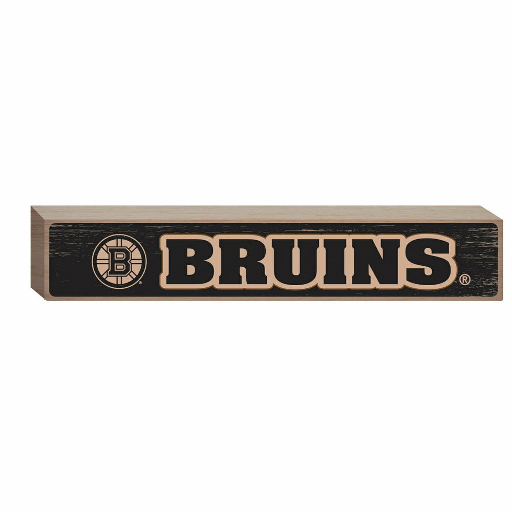 Boston Bruins Engraved Wood Sign, 3.5" x 18", NHL, Home