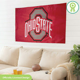 Ohio State University Single Sided Flag with 2 Grommets, 3'x5', Home, Collegiate