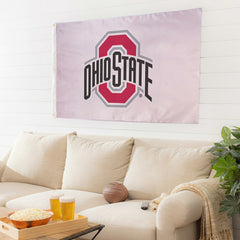 Ohio State University Single Sided Estate Flag with 2 Grommets, 3'x5', Home, Collegiate