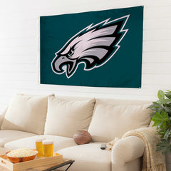 Philadelphia Eagles Single Sided Estate Flag with 2 Grommets, 3'x5', Home, NFL