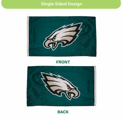 Philadelphia Eagles Single Sided Estate Flag with 2 Grommets, 3'x5', Home, NFL