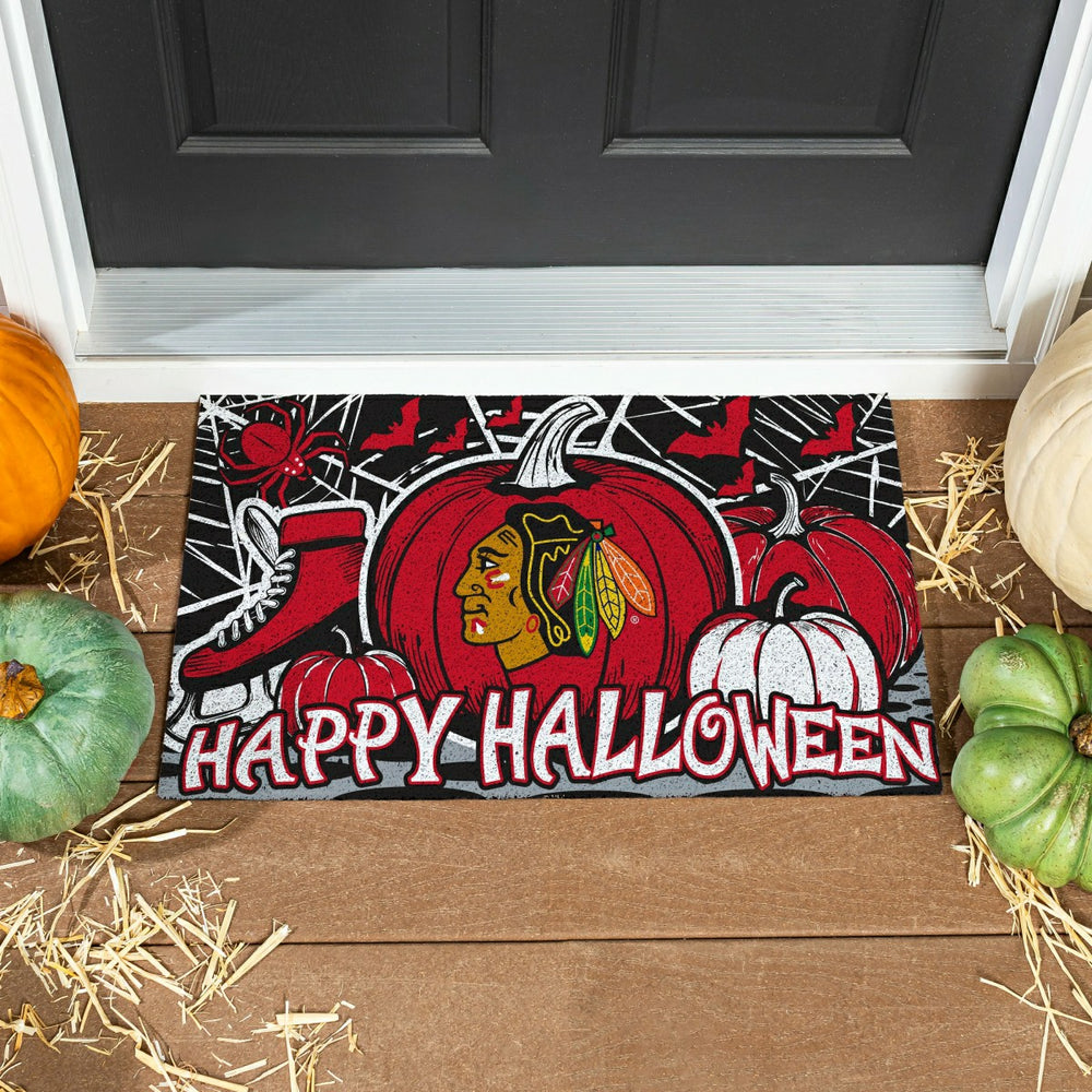 Chicago Blackhawks Halloween PVC Mat, 28"x16", NHL