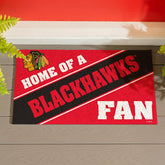 Chicago Blackhawks, PVC Mat COLOR, Home of a Fan, NHL