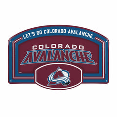 Colorado Avalanche USA Embossed Steel Wall Sign, 11" x 17", NHL, Home