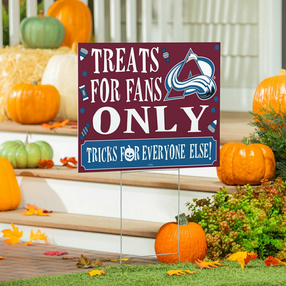 Colorado Avalanche Yard Sign, Halloween Treats for Fans, NHL, Home
