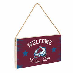 Colorado Avalanche Wood Wall Sign, 6x11, NHL, Home