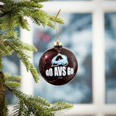Blown Glass Ornament, Colorado Avalanche, NHL, Home