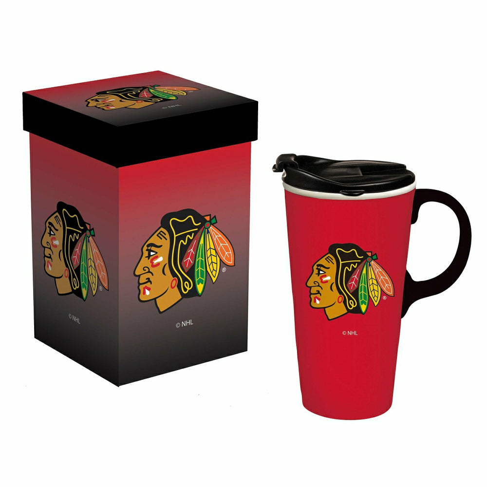 Boxed Travel Latte Cup, Chicago Blackhawks, Home, NHL