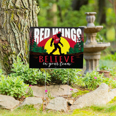 Detroit Red Wings Yard Sign, Bigfoot, NHL, Home