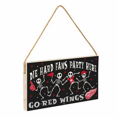 Detroit Red Wings Halloween Wood Wall Sign, 6x11, NHL, Home