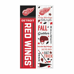 Detroit Red Wings 46" Double Sided Leaner, Fall Seasonal, NHL, Home