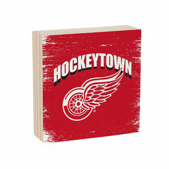 Detroit Red Wings Plock, Down Home Fans, 6x6, NHL, Home