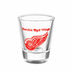 Detroit Red Wings 4-Piece Ceramic and Glass 2oz. Shot Glass Set, NHL, Home