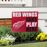 Detroit Red Wings Coroplast Yard Sign "Fans Play Here", NHL, Home